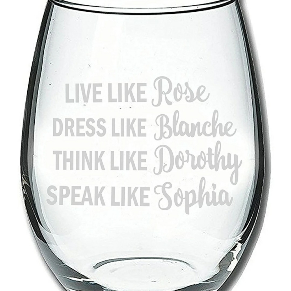 Golden Girls wineglasses